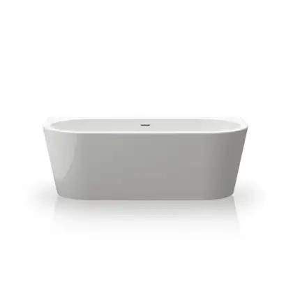 Ванна акрилова Knief Wall XS 165х75 з переливом Slot overflow, білий глянсовий (100255/010009106S) (0100255_010009106S)