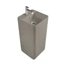 Nic-Design Умивальник окремо стоячий Nic Design Semplice 40х40х85 см з отвором під змішувач, злив у стіну, Sabbia матовий (001371051)