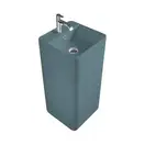 Nic-Design Умивальник окремо стоячий Nic Design Semplice 40х40х85 см з отвором під змішувач, злив у стіну, Polvere матовий (001371057)