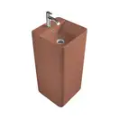 Nic-Design Умивальник окремо стоячий Nic Design Semplice 40х40х85 см з отвором під змішувач, злив у стіну, Fard глянець (001371072)