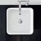 Nic-Design Умивальник окремо стоячий Nic Design Semplice 40х40х85 см без переливу, злив у підлогу, білий глянець (001373001)