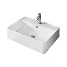 Nic-Design Умивальник на стільницю Nic Design Semplice 60х45х16 см з отвором під змішувач, білий глянець C/F (001384001 CF)