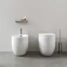 Nic-Design Унітаз підлоговий Nic Design Ovvio 37,4х53х42 см, чорний глянець (003859008)