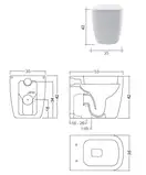 Nic-Design Унітаз підлоговий Nic Design Semplice, білий (003860001)