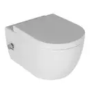 Quarter-Bath Унітаз-біде підвісний безободковий Quarter Bath Deep з кришкою Standart, подача холодної та гарячої води, білий (70DE03054.00.4_30SCD.01WG)