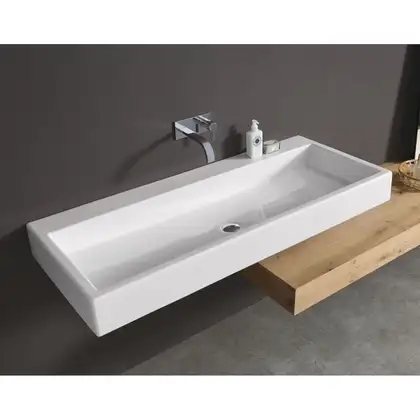 Nic-Design Умивальник підвісний Nic Design Cool без переливу 120х51x12.5 см, білий глянець (001233001)