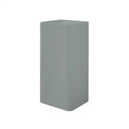 Nic-Design Умивальник окремо стоячий Nic Design Semplice 40х40х85 см без переливу, зі зливом у стіну, Cemento матовий (001372047)