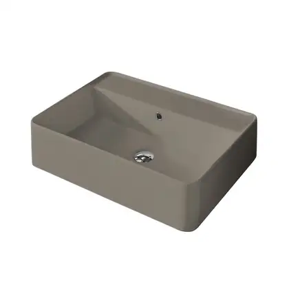 Nic-Design Умивальник на стільницю з переливом Nic Design Semplice 60х45х16 см, Sabbia матовий N/F (001384051 NF)