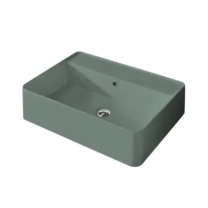 Nic-Design Умивальник на стільницю з переливом Nic Design Semplice 60х45х16 см, Salvia матовий N/F (001384067 NF)