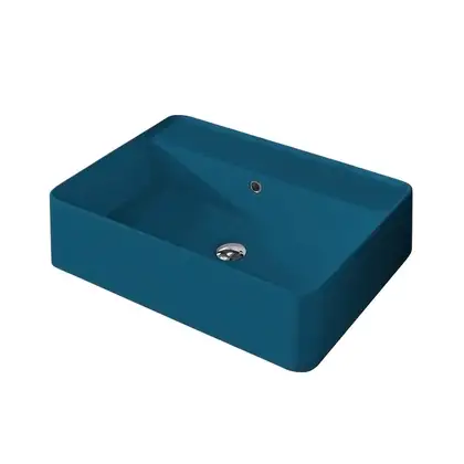 Nic-Design Умивальник на стільницю з переливом Nic Design Semplice 60х45х16 см, Denim глянець N/F (001384076 NF)