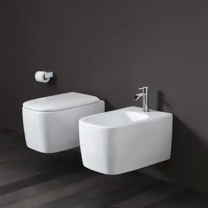 Nic-Design Унітаз підвісний Nic Design Semplice 55х37 см безободковий, cemento matt (003699047)