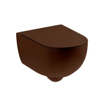 Nic-Design Унітаз підвісний Nic Design Pin 55х37, Corteccia глянець (003709074) Nic-Design Унітаз підвісний Nic Design Pin 55х37, Corteccia глянець (003709074)