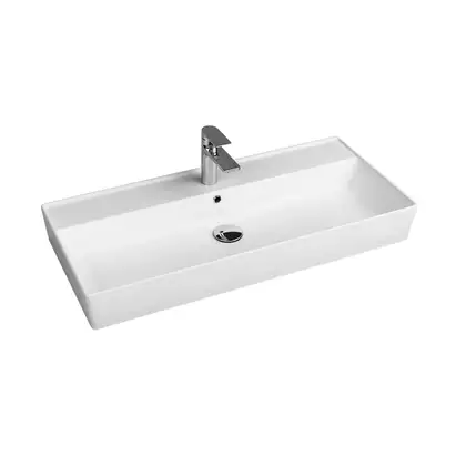 Quarter-Bath Умивальник підвісний Quarter Bath Cross Line 100x45, білий (72CL23100.00.1.3.01)