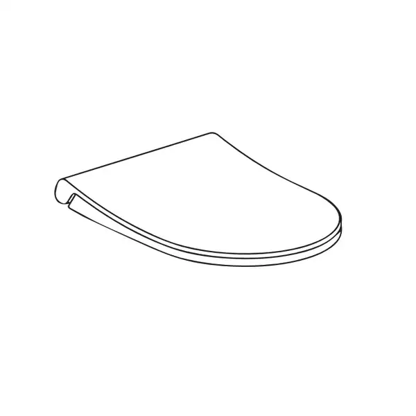 Унітаз підлоговий Quarter Bath Deep 63cm з бачком, кришкою Slim та зливним механізмом, білий (70DE06001.00.1_30SCD.03WG)
