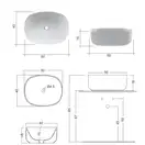 Nic-Design Умивальник на стільницю Nic Design Semplice 50х40х15 см, Cipria матовий (001375060)