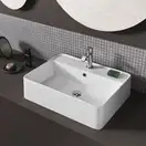 Nic-Design Умивальник на стільницю Nic Design Semplice 60х45х16 см з отвором під змішувач, Antracite матовий C/F (001384013 CF)