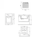 Nic-Design Біде підвісне Nic Design Cool 34х52х26 см, білий матовий (004243003)
