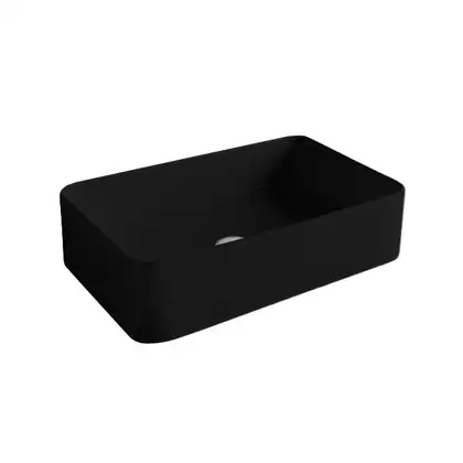 Nic-Design Умивальник на стільницю Nic Design Semplice 60х37х16 см, чорний глянець (001383008)