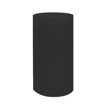 Nic-Design Умивальник окремо стоячий Nic Design Ovvio 45х85 см без переливу, зі зливом у стіну, чорний глянець (001455008)