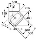 Умивальник підвісний Roca Gap 48x48 (A32747R000)