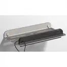 Полиця зі скребком Sonia Quick Aluminium Steel 300х51х151 мм, полірована сталь (185573)