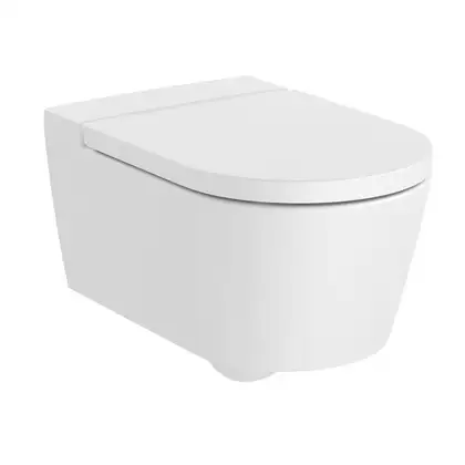 Унітаз підвісний Roca Inspira Square Rimless 56х37, білий (A346527620)