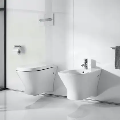 Унітаз підвісний Roca Nexo Clean Rim з кришкою (A34H64L000)
