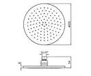 Верхній душ Zucchetti Isyfresh 20 см, Metal Black (Z94265.C50)