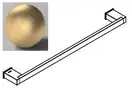 Тримач для рушників Sonia S-Cube Brushed Gold 497х24х61 мм, золото матове (182060)