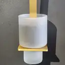 Щітка для унітазу Sonia S-Cube Brushed Gold 85х415х95 мм, золото матове (182114)