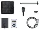 Душовий гарнітур прихованого монтажу Corsan CMZ066MBL BLACK + BOX чорний (646987)