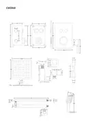 Душовий гарнітур прихованого монтажу Corsan CMZ068CH CHROM + BOX хром (647007)
