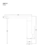 Смеситель для кухни Corsan TRINO BLACK MATT черный з подвижным носиком (CMB7121BL)