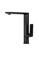 Смеситель для кухни Corsan TRINO BLACK MATT черный з подвижным носиком (CMB7121BL)