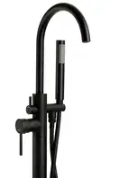 Змішувач для ванни Corsan LUGO BLACK MATT чорний підлоговий (CMM35BL)