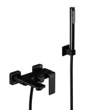 Смеситель для ванны Corsan TRINO BLACK MATT с изливом (CMZ056)