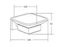 Мыльница MEXEN ASIS CHROME (MEX-7017639-00)