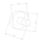 Крючок для полотенец MEXEN REMO GOLD (MEX-70507351-50)