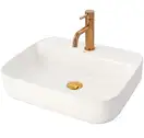 Смеситель для раковины (умывальника) REA LUNGO ROSE GOLD LOW розовое золото низкий (REA-B4500)