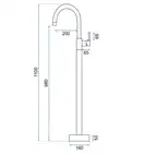 Rea Ortis Gold Змішувач для раковини, золотий (REA-B4890)