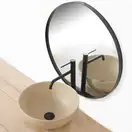 Rea Lugano Slim Змішувач для раковини, високий чорний (REA-B5001)