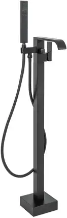 Смеситель для ванны REA CARAT BLACK черный напольный (REA-B5423)