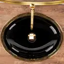 Умывальник (раковина) REA MARGOT GOLD BLACK накладной (REA-U8978)
