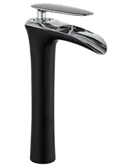 Смеситель для раковины MEXEN LYRA BLACK CHROME высокий (MEX-745310-07)