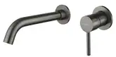 Смеситель для раковины MEXEN ALMA GRAPHITE + BOX скрытого монтажа (MEX-75015-66)