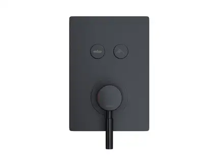 Душовий гарнітур прихованого монтажу Corsan CMZ066MBL BLACK + BOX чорний (646987)