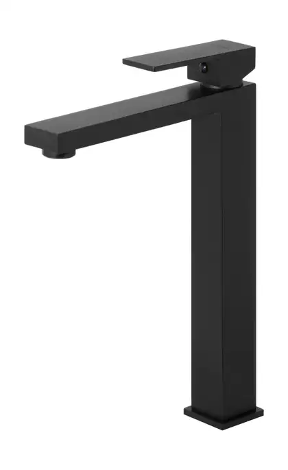 Смеситель для раковины (умывальника) Corsan ANGO BLACK MATT черный высокий (CMB3029BL)