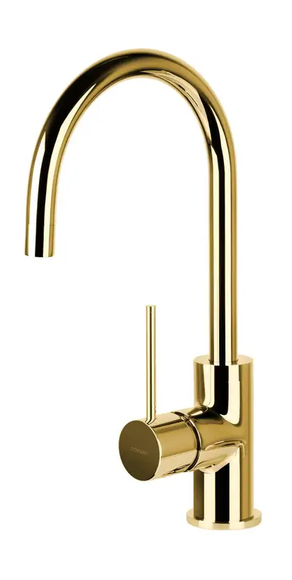 Смеситель для кухни Corsan LUGO GOLD золото з подвижным носиком (CMB7522GL) Смеситель для кухни Corsan LUGO GOLD золото з подвижным носиком (CMB7522GL)