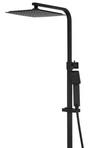 Душовий гарнітур Corsan ANGO BLACK MATT з термостатом (CMN019)