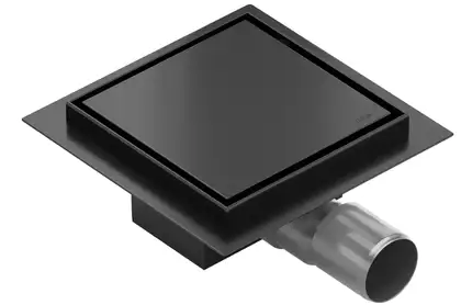 Трап для душа MEXEN FLAT BLACK 15*15 квадратный (MEX-1710015)